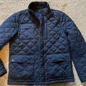 Bonobos Quilted Bomber Jacket- Navy Blue / MEDIUM